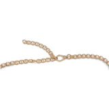 Elodie Chain Belt in cream leather, clasp detail