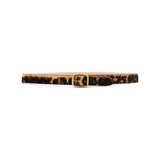 Anouk Belt in wild leopard calf hair, front