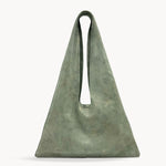 Elody Hobo - Sage Suede Italian Leather Handbag - Streets Ahead