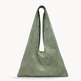 Elody Hobo - Sage Suede Italian Leather Handbag - Streets Ahead