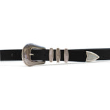 Delphine Belt - Black Leather