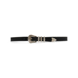 Delphine Belt - Black Leather