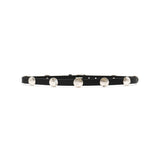 Philippa Belt in black leather, back
