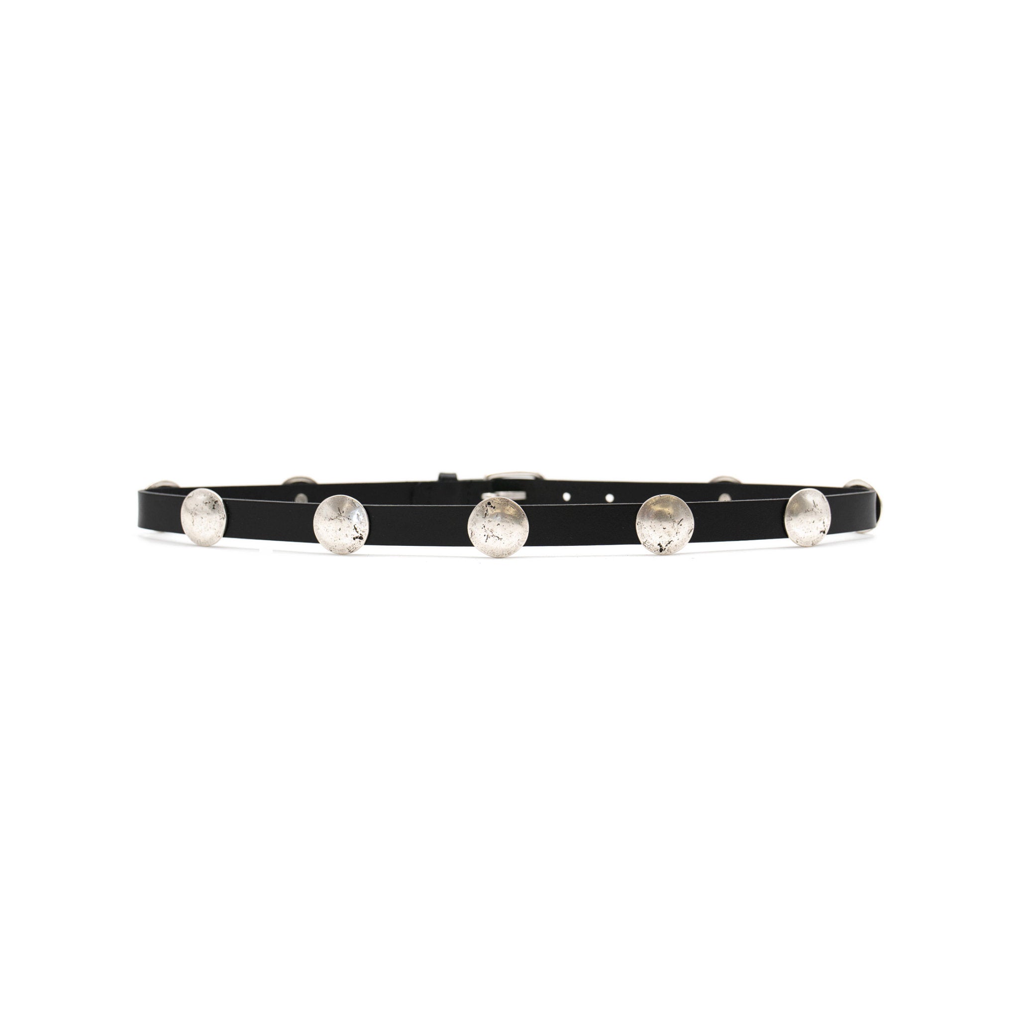 Philippa Belt in black leather, back