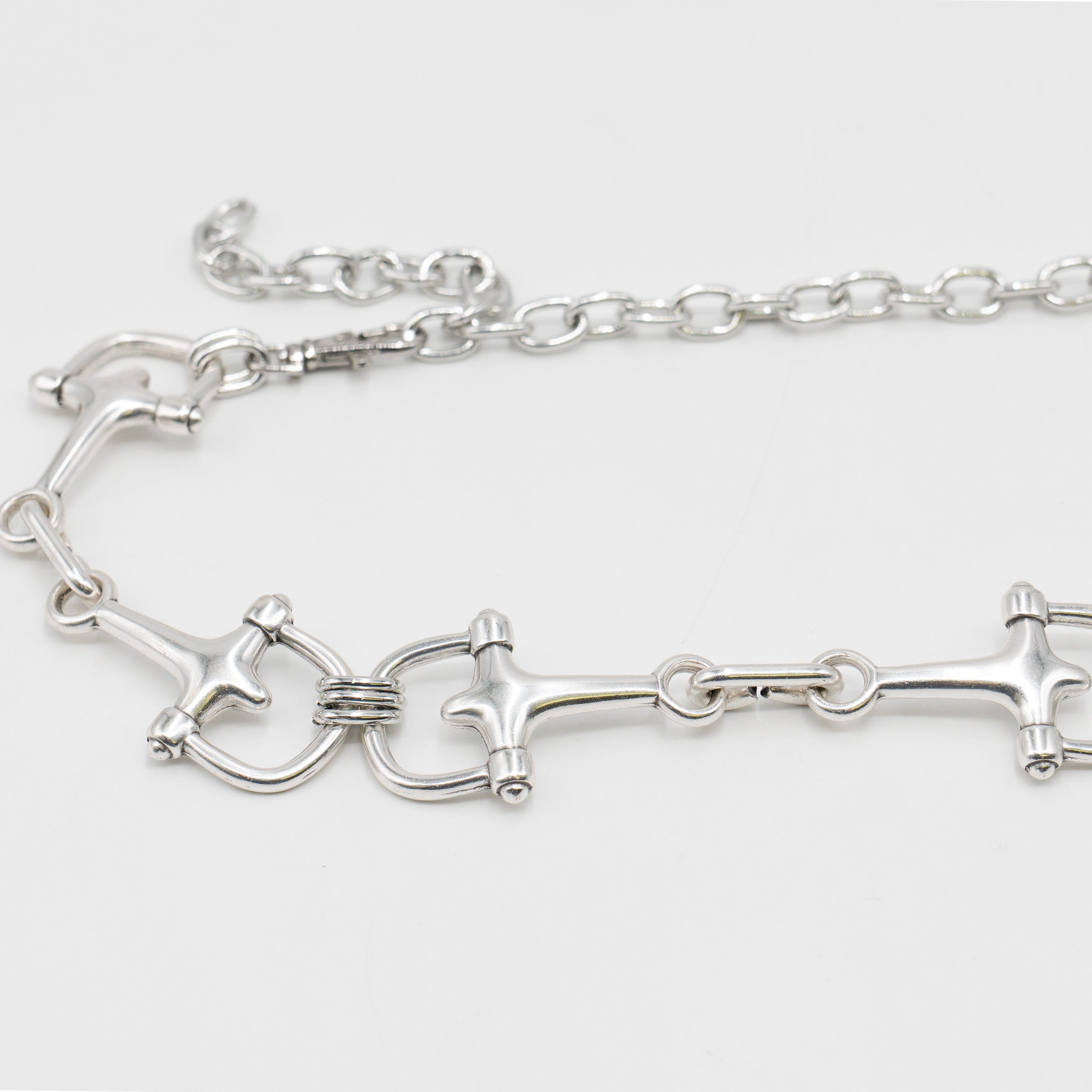 Streets Ahead Marin Chain Belt — bold silver-plated chain construction