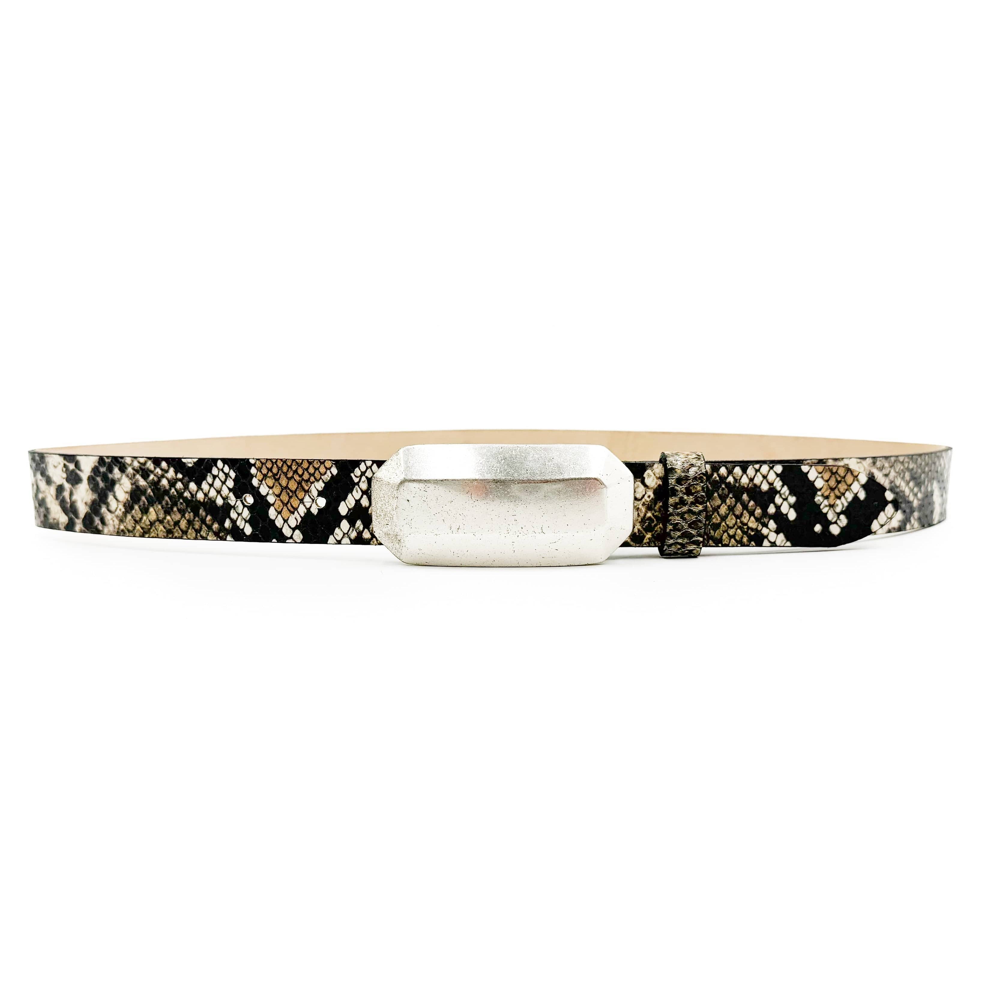 Maren Snake Print Belt - belt - StreetsAheadInc