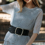 Marley Waist Belt - Silver - belt - StreetsAheadInc