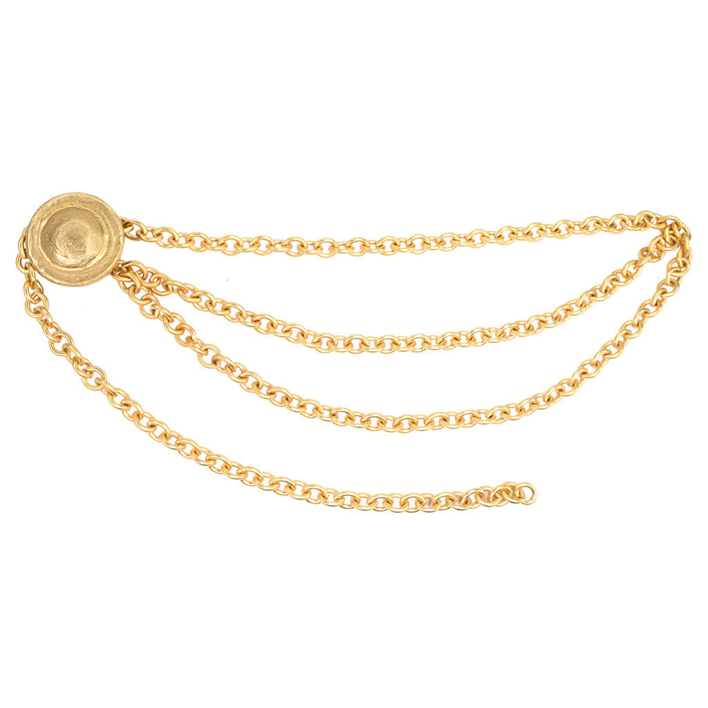 Odessa Belt, matte gold Italian chain belt, Streets Ahead