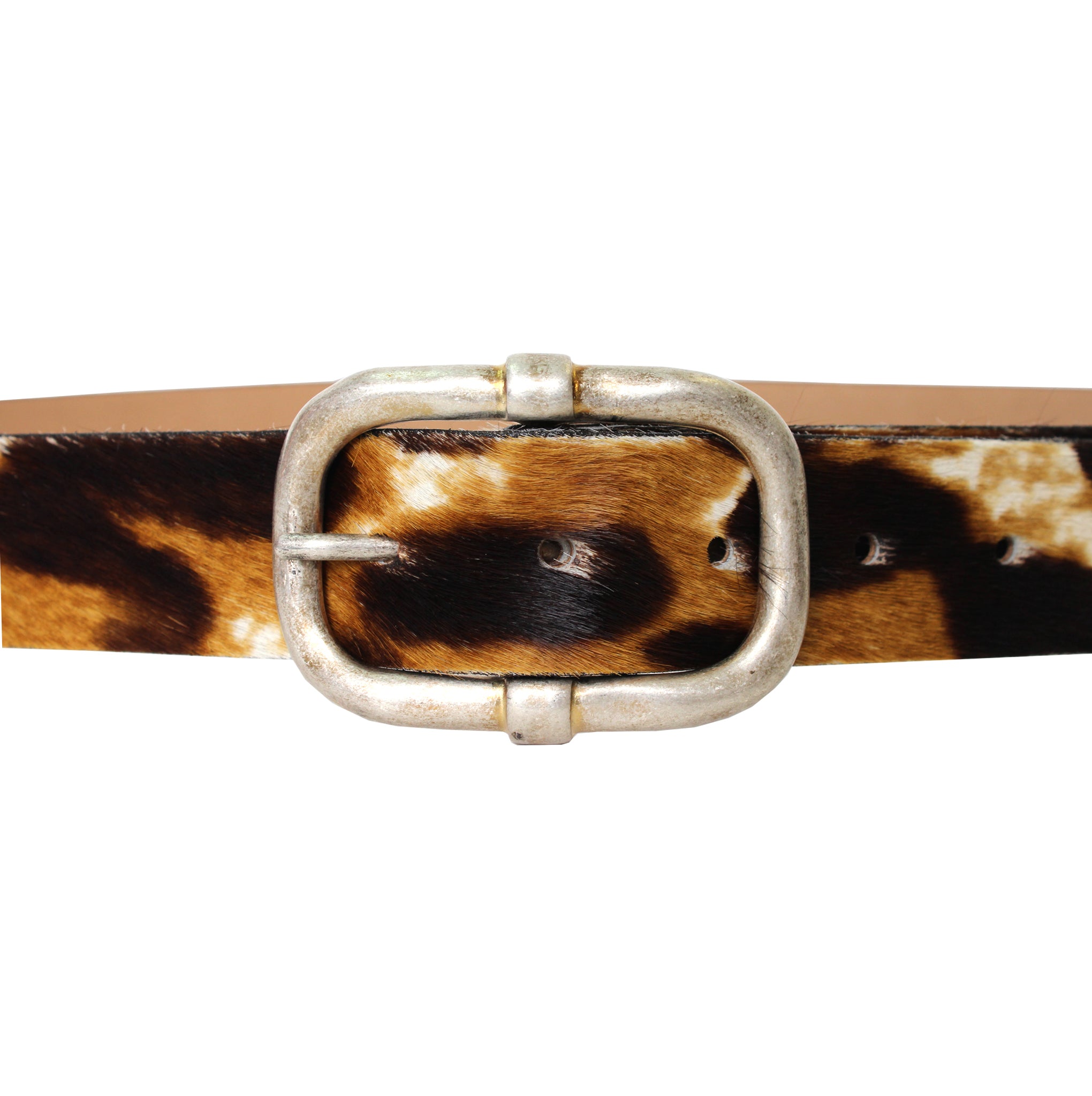 Streets Ahead Panthera Belt — bold leopard hair-on leather belt, handcrafted in Los Angeles