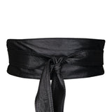 Kelby Wrap Belt - Obi Soft Leather Black - Streets Ahead
