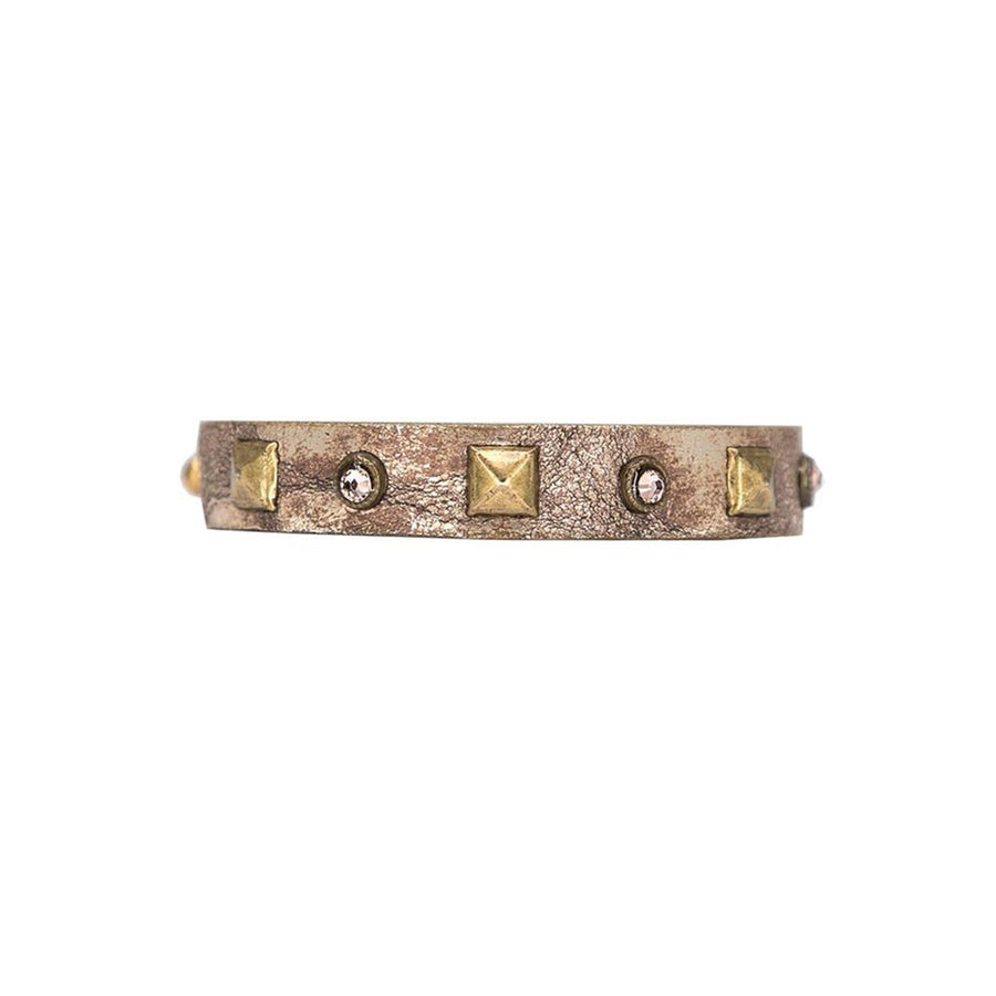 Viola Cuff - Brown Brass Swarovski Crystal - Streets Ahead