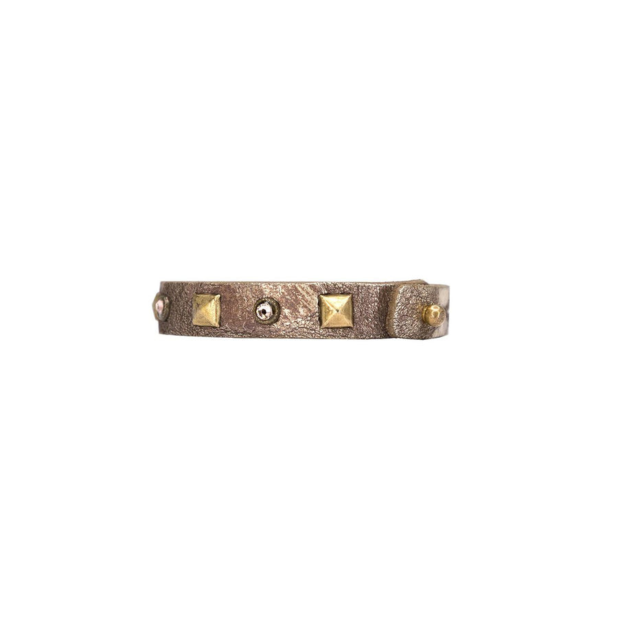 Viola Cuff - Brown Brass Swarovski Crystal - Streets Ahead