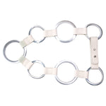 Charley Belt - Stretch Ivory Silver Ring Belt - Streets Ahead