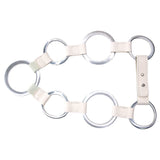 Charley Belt - Stretch Ivory Silver Ring Belt - Streets Ahead