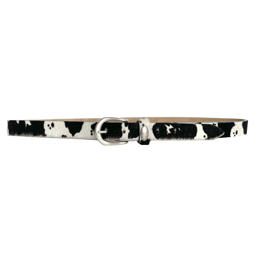 Brinn Belt - Cow Print Silver - Streets Ahead