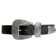 Braun Belt - Black Silver Buckle Western - Streets Ahead