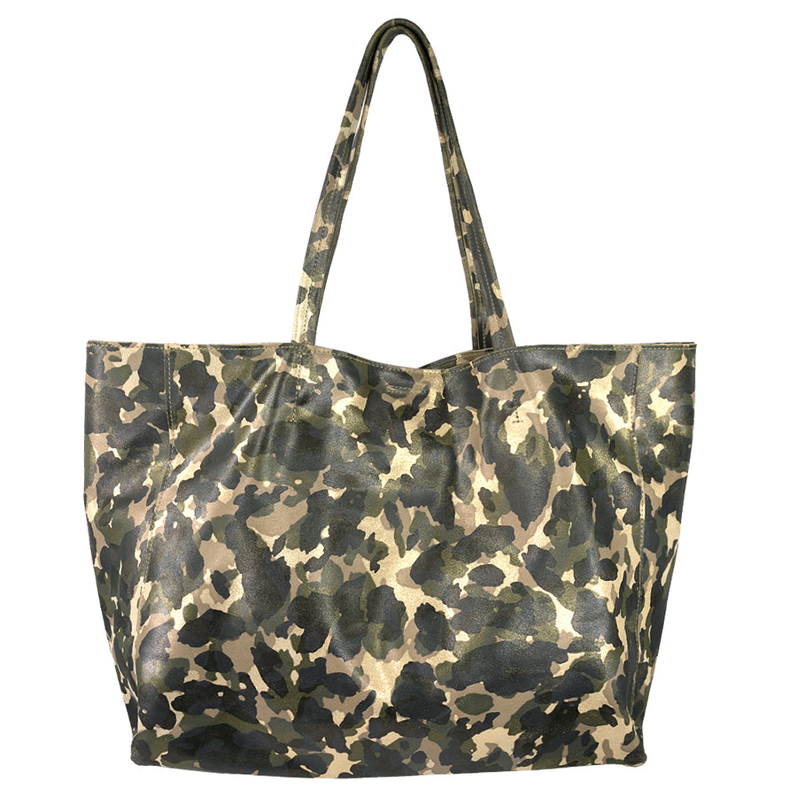 Camo  Tote - Handbag Camo Gold- Streets Ahead