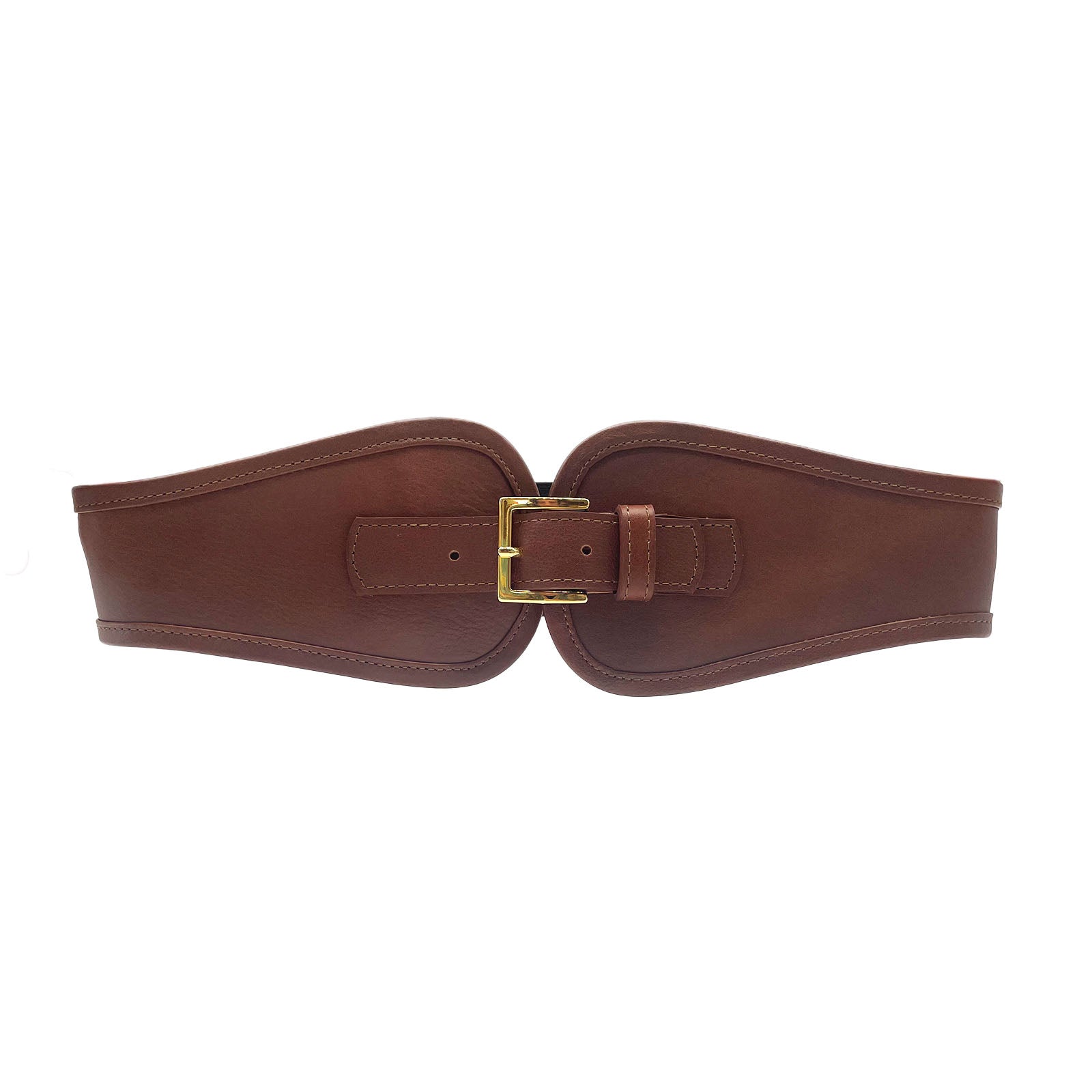 Gabrielle Waist Belt - Modern Western Cognac Leather Waist Belt ...