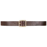 Annie Belt - Chocolate Leather Gold Buckle - Streets Ahead