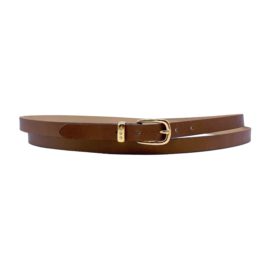Bri Belt - Chocolate Smooth Leather Double Wrap - Streets Ahead