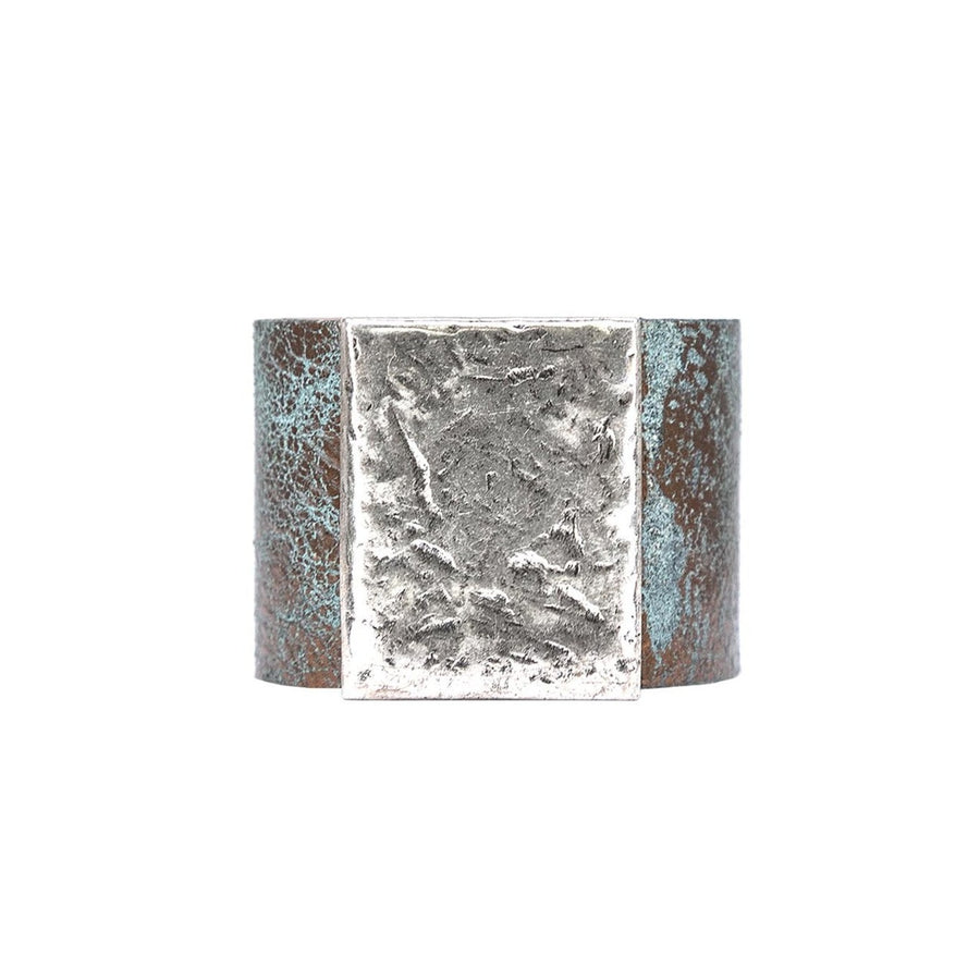 Frances  Cuff - Patina Bronze Silver - Streets Ahead