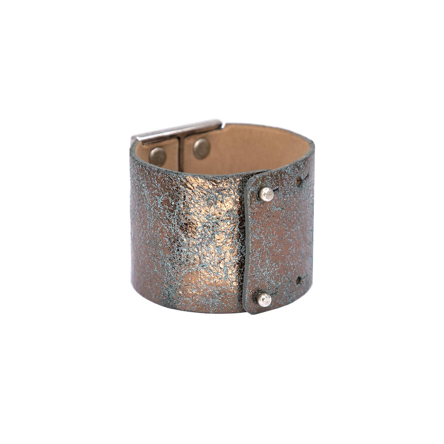 Frances  Cuff - Patina Bronze Silver - Streets Ahead