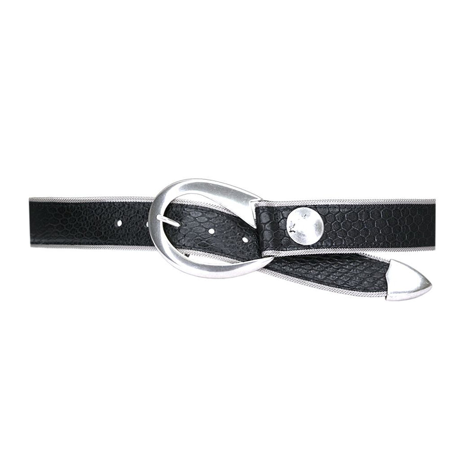 Elizan Belt - Black Silver Mesh - Streets Ahead