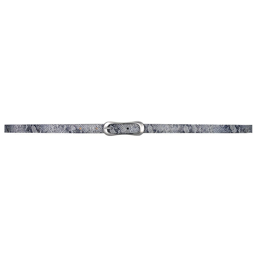 Nadine Belt - Navy Snake-Printed - Streets Ahead