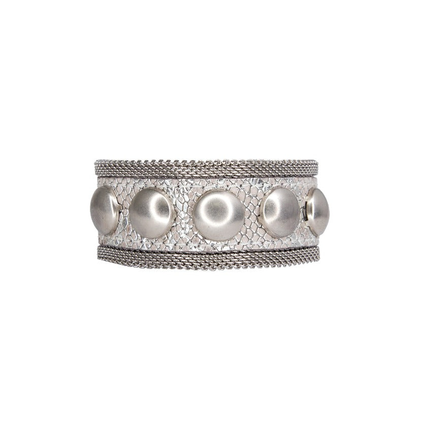 Ace - Shimmery Cuff Silver Mesh - Streets Ahead
