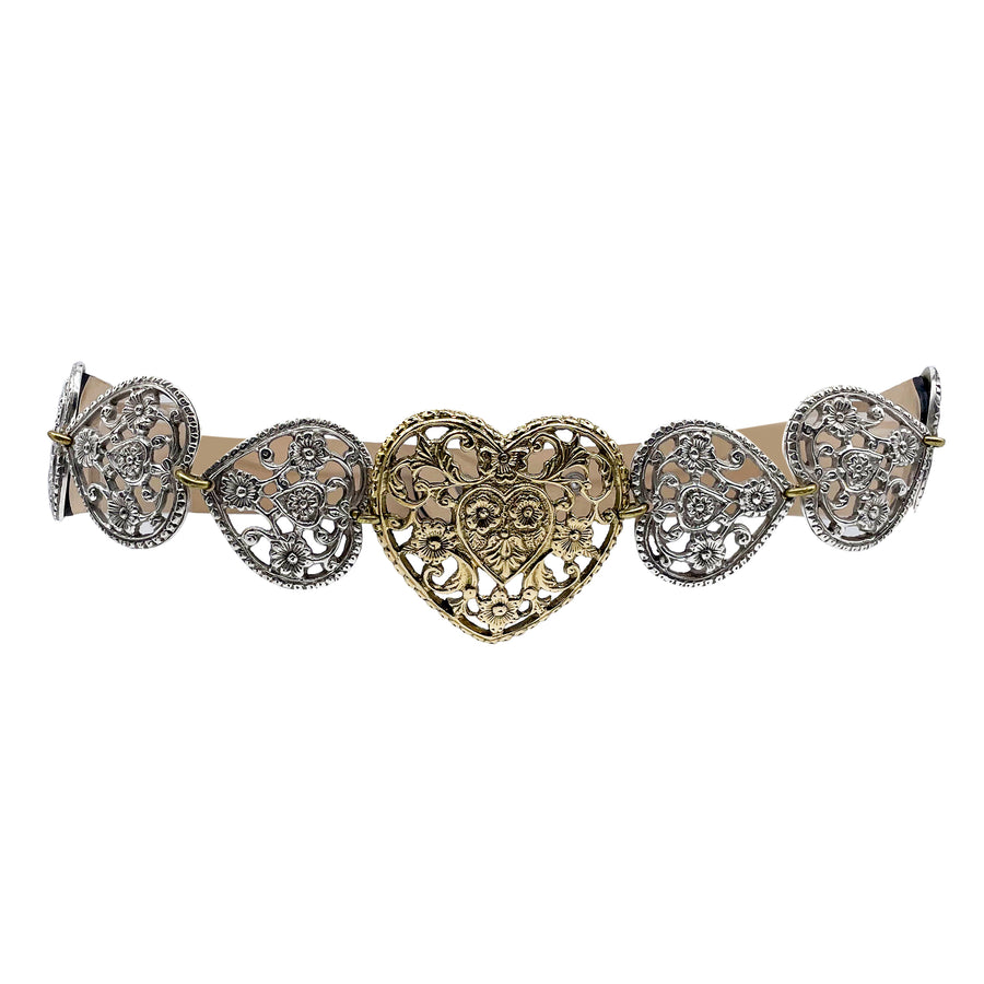 Romantic Hearts - Vintage Heart Hardware Belt - Streets Ahead