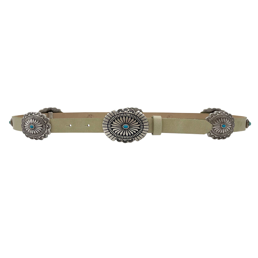 Iris Belt - Western Concho Leather Belt - Streets Ahead