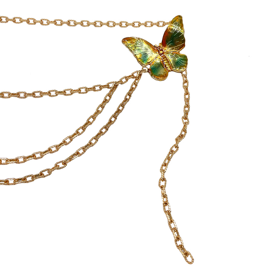 Chain Belt - Gold Butterfly Boho Chain - Streets Ahead