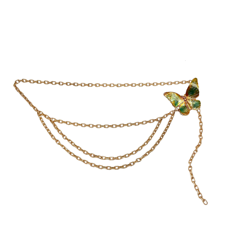 Chain Belt - Gold Butterfly Boho Chain - Streets Ahead