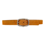 Lanie Belt - Orange Calf Hair Italian Jean Belt - Streets Ahead