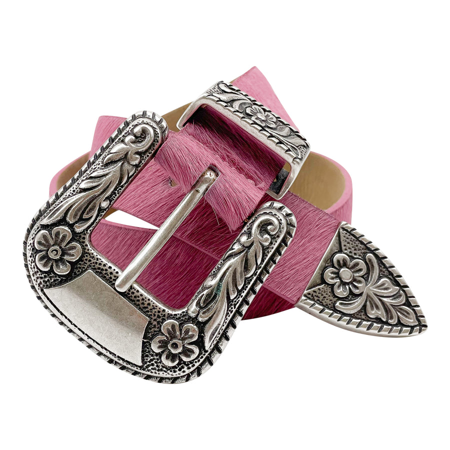 Livi Belt - Pink Western Jean Belt - Streets Ahead