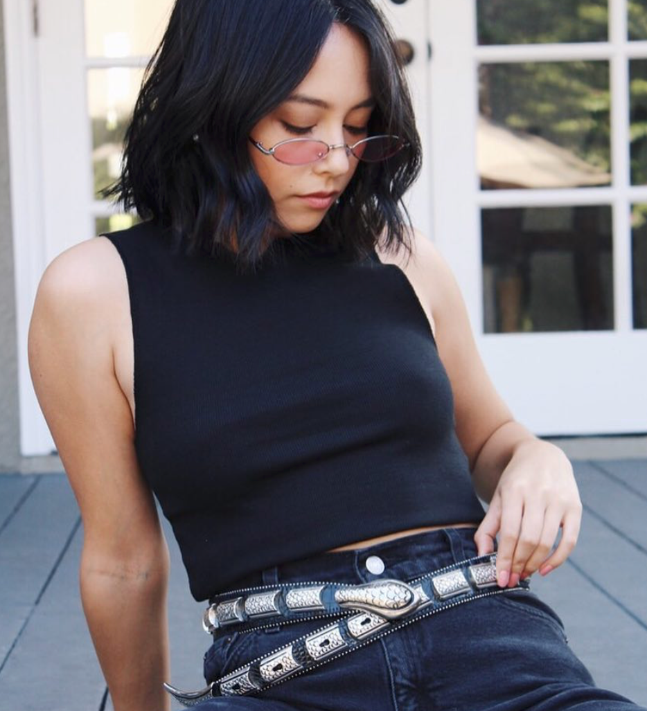 Streets Ahead Viper Belt — reworked vintage leather belt, handcrafted in Los Angeles