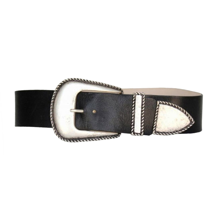 Peyton Belt - Black Silver Western - Streets Ahead