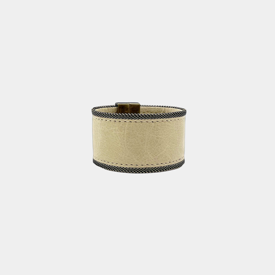 Darcy Leather Bracelet - Natural Boho Cuff - Streets Ahead
