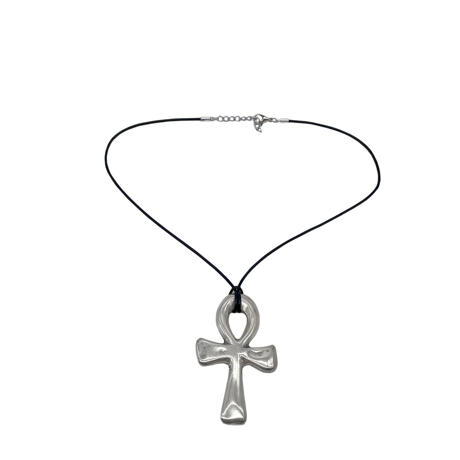 Silver Cross - Large Pendant Necklace - Streets Ahead
