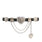 Mia Heart Belt – vintage-inspired black Italian leather belt with antique silver hand-engraved hardware, handcrafted in the USA - Streets Ahead